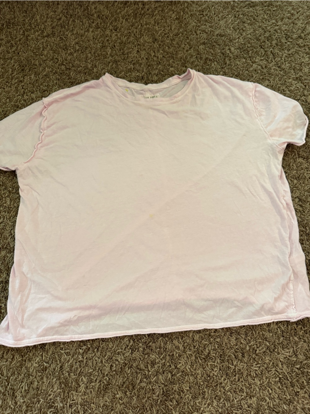 Oversized We The Free Pale Pink Women's Sleep Tee